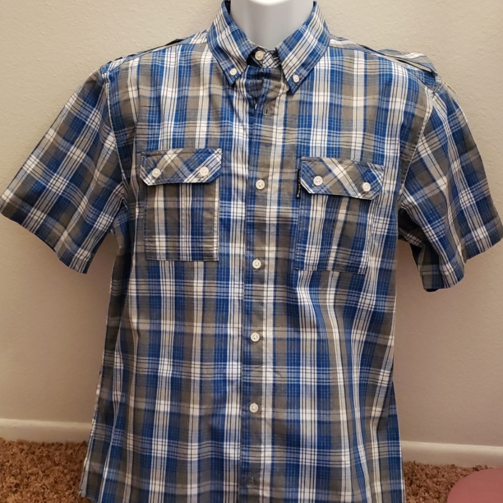 ecko unltd Large Plaid Button Down Shirt - Picture 1 of 8